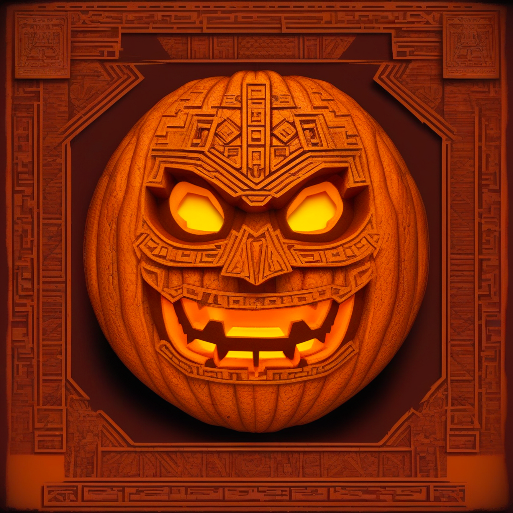 Aztec Jack-o'-lantern
