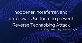 Prevent Reverse Tabnabbing Attacks With Proper noopener, noreferrer, and nofollow Attribution