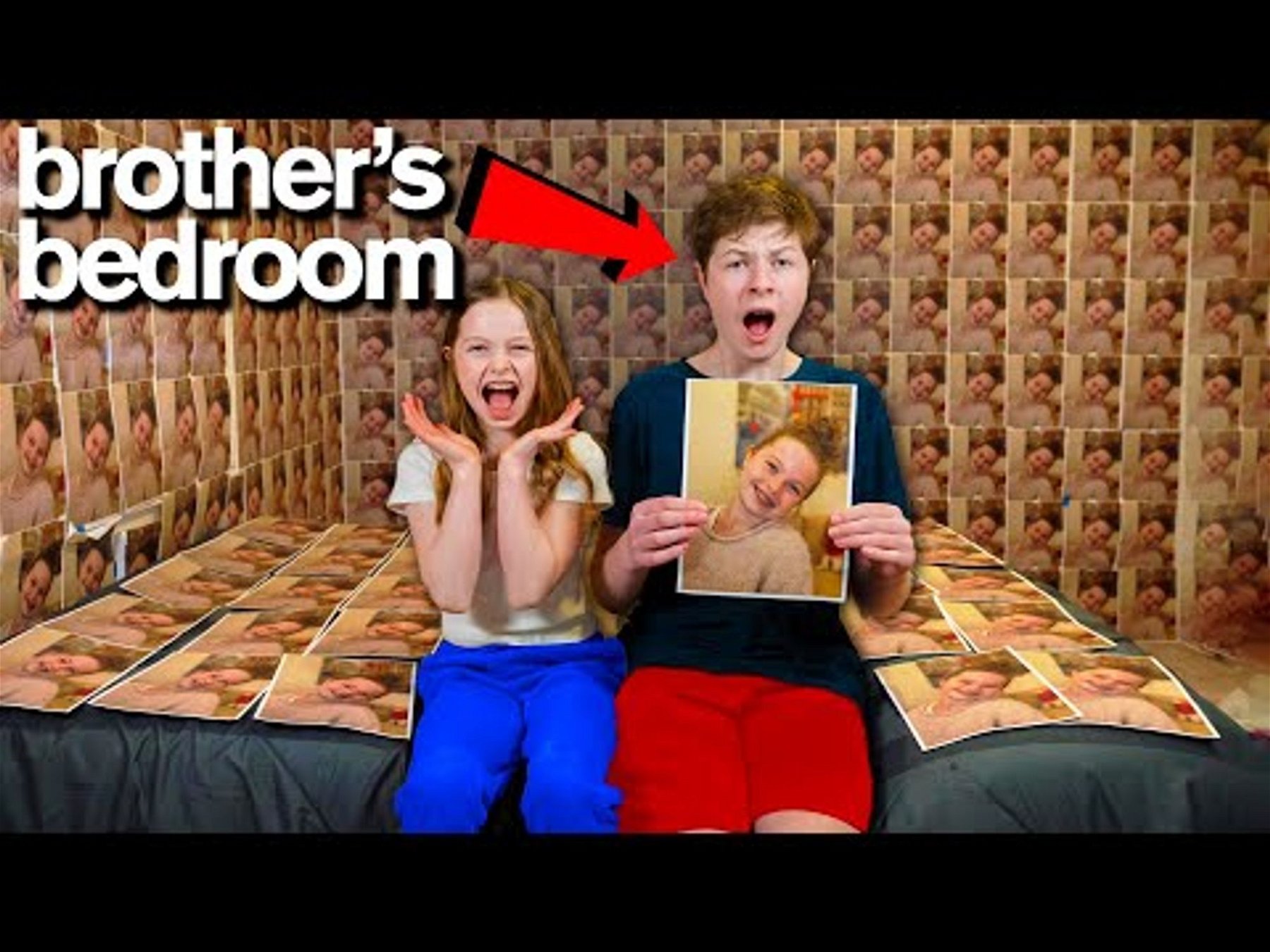 LITTLE SISTER PRANKS BROTHER FOR 24 HOURS