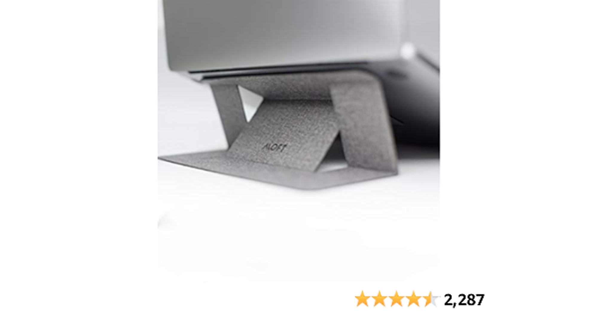 MOFT Laptop Stand, Invisible Lightweight Laptop Computer Stand, Compatible with MacBook, Air, Pro, Tablets and Laptops Up to 15.6", Patented, Jean Grey