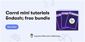 Carrd mini tutorials - free bundle