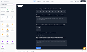 Fillout’s default AI Survey generator can build a full survey from a single sentence prompt.