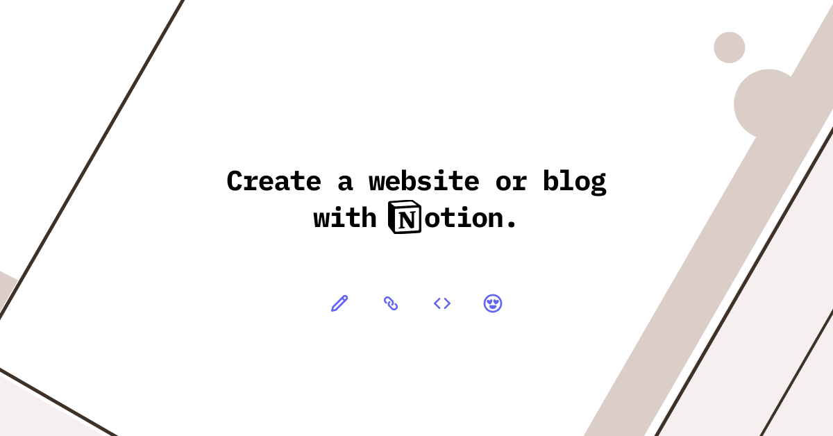 Notelet - Beautiful websites and blogs published with Notion.