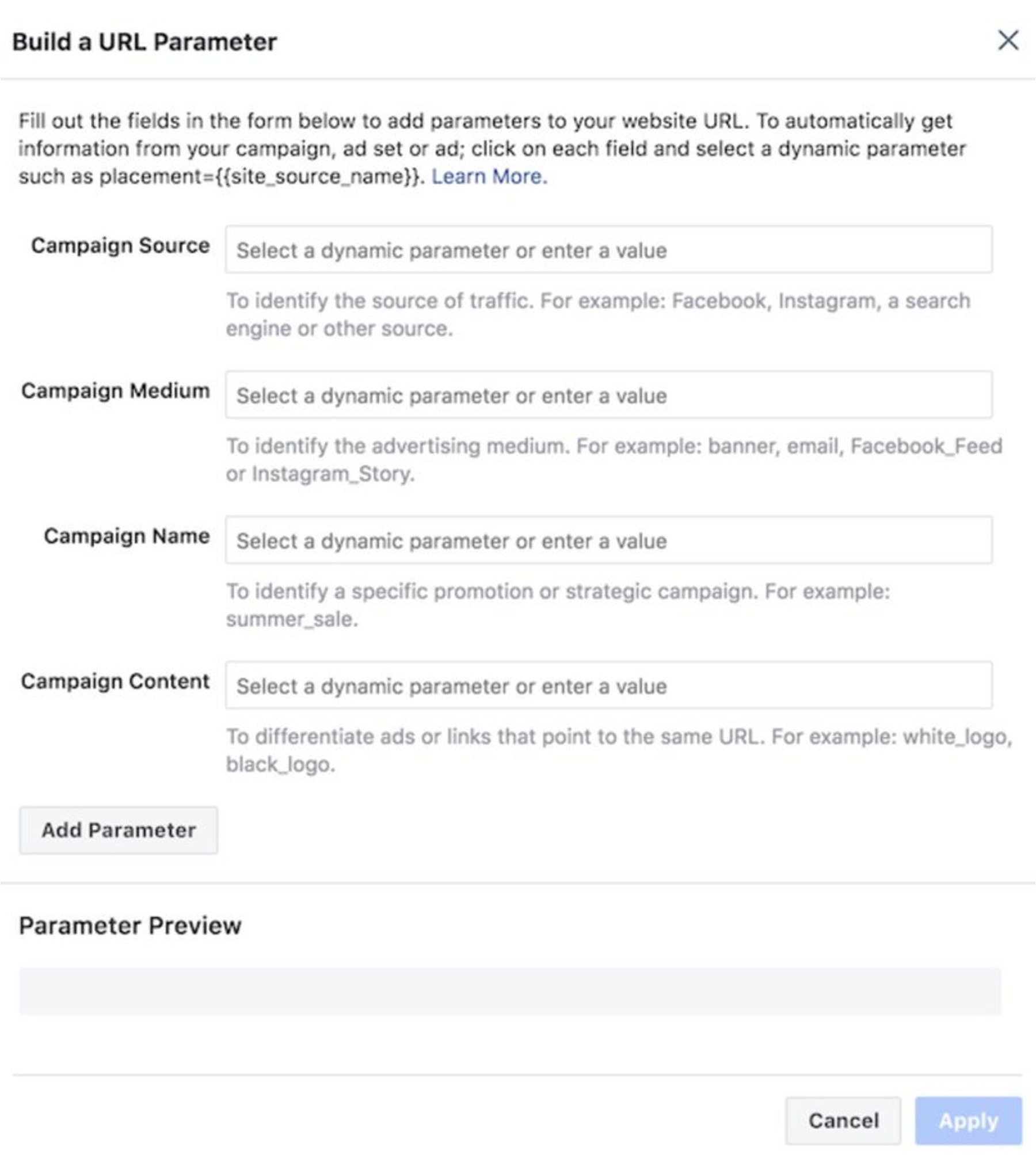 Set up your UTM tags on all Facebooks ads for SaaS