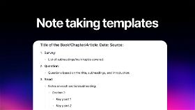 Note-taking templates you can copy 
