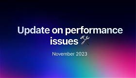 Performance issues during November 2023