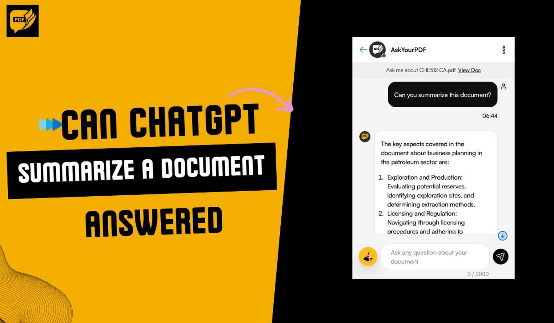 Can ChatGPT summarize a Document?