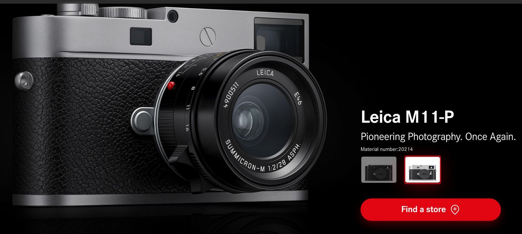 Screenshot from Leica Discover