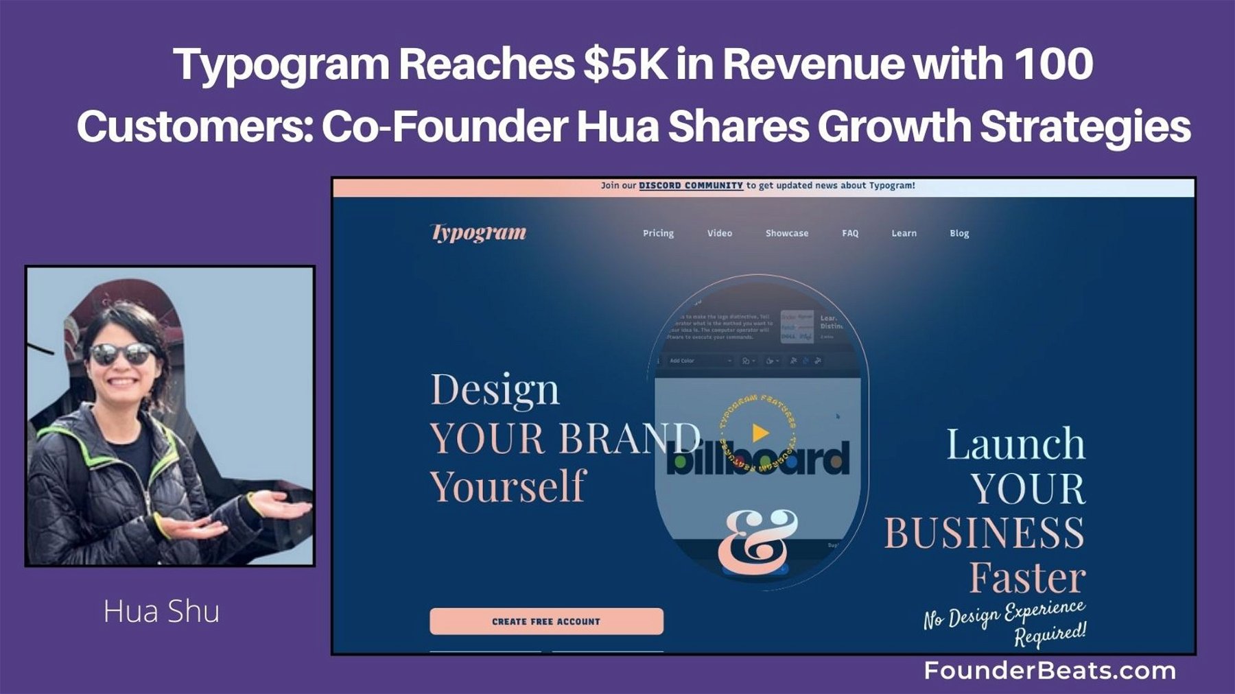 Typogram Reaches $5K in Revenue with 100 Customers: Co-Founder Hua Shares Growth Strategies