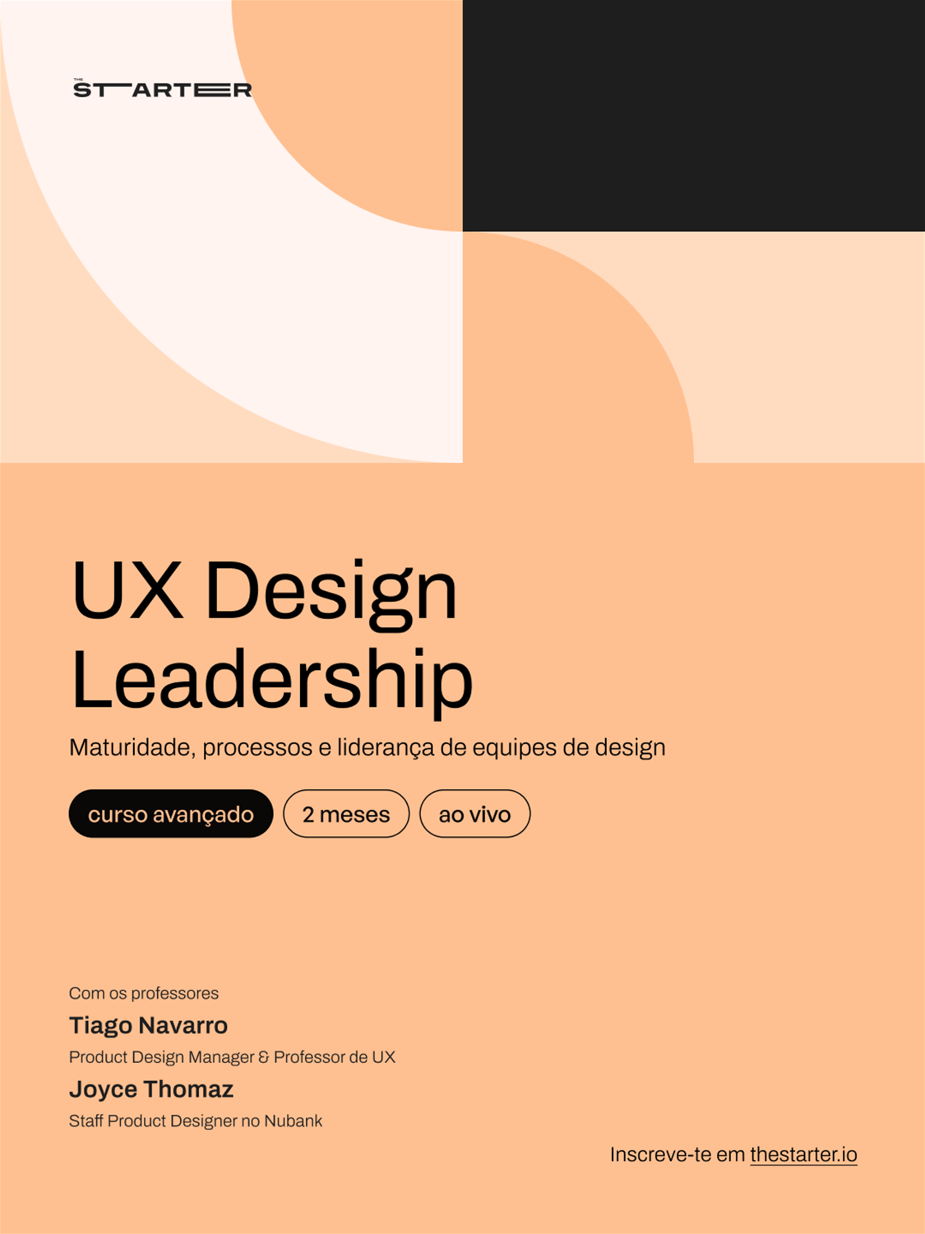 Curso UX Design Leadership. Clica aqui para saberes mais informações.