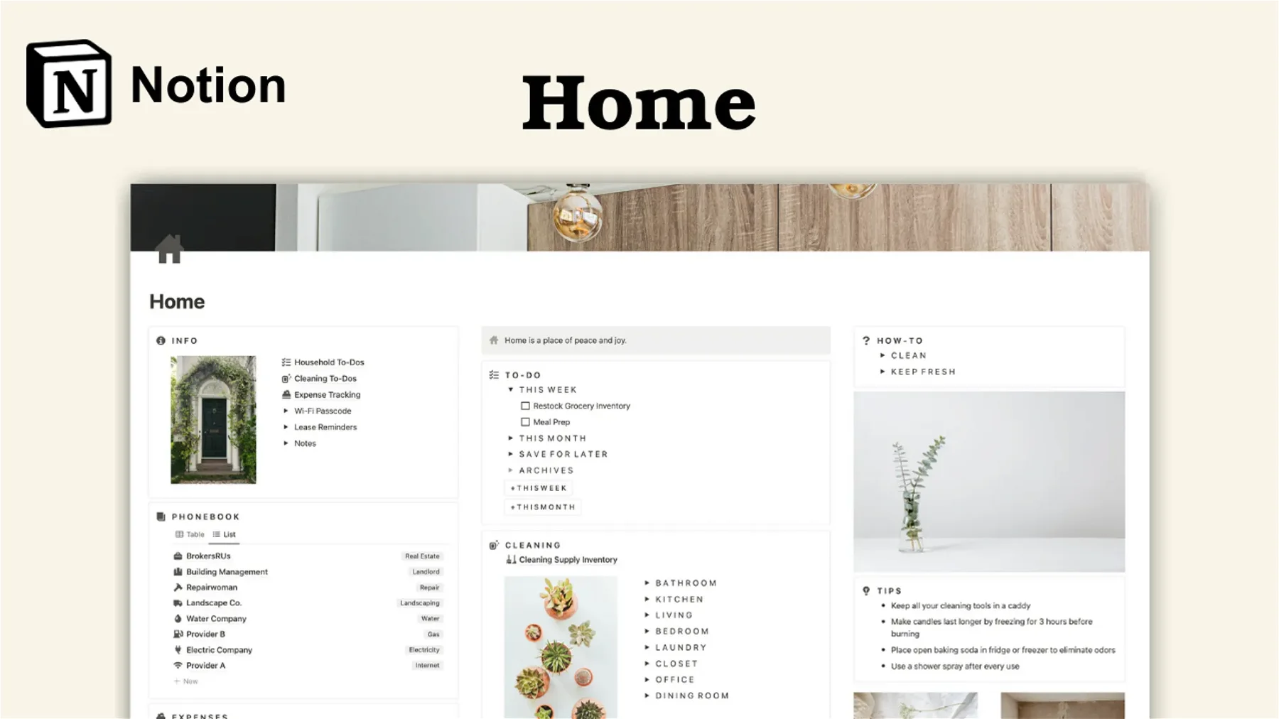 Home: Notion Template