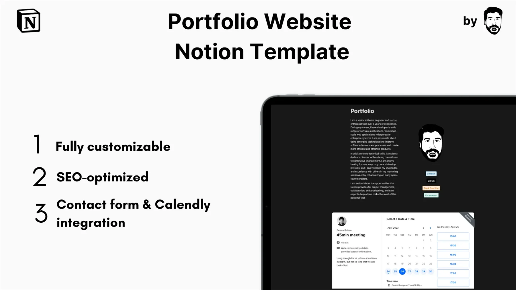 Portfolio Website Notion Template