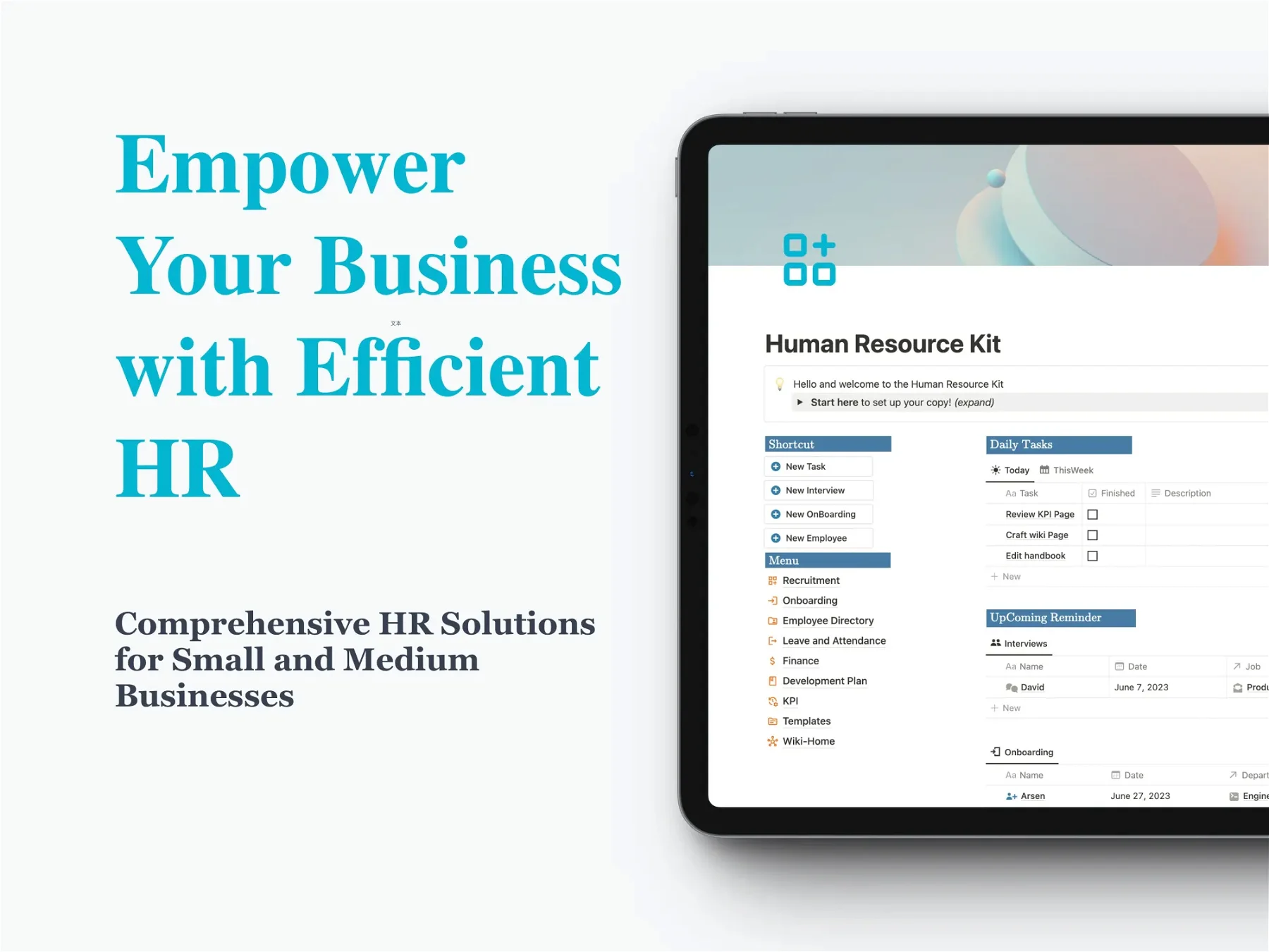 Streamline HR Operations with the All-in-One Human Resource Kit | Boost Productivity & Growth