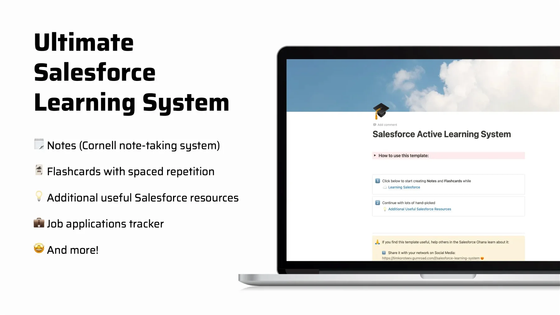 Salesforce Active Learning System in Notion