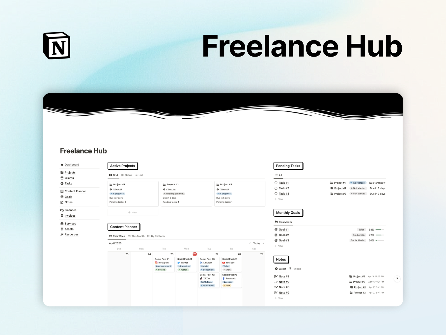 Freelance Hub (Notion Template)