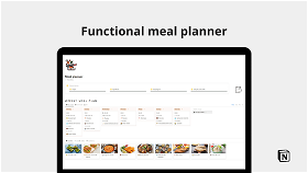 [Notion] Functional meal planner