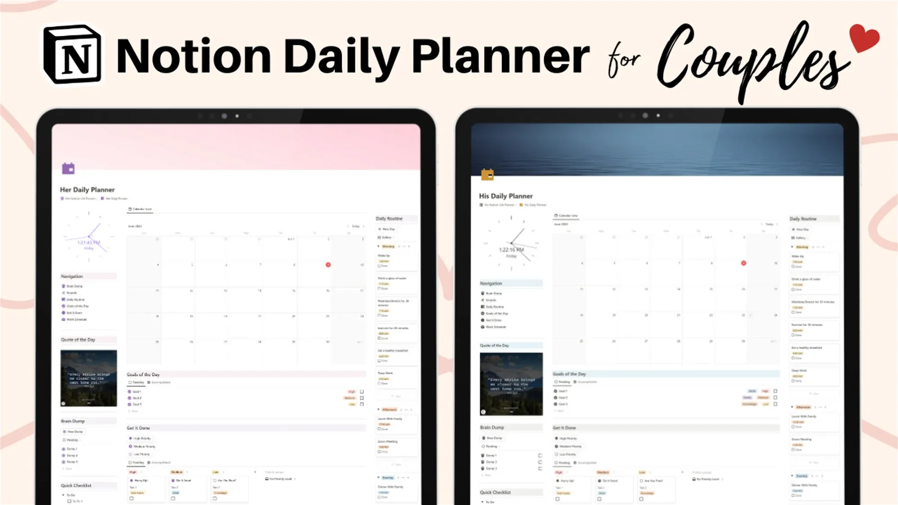 Notion Planner For Couples