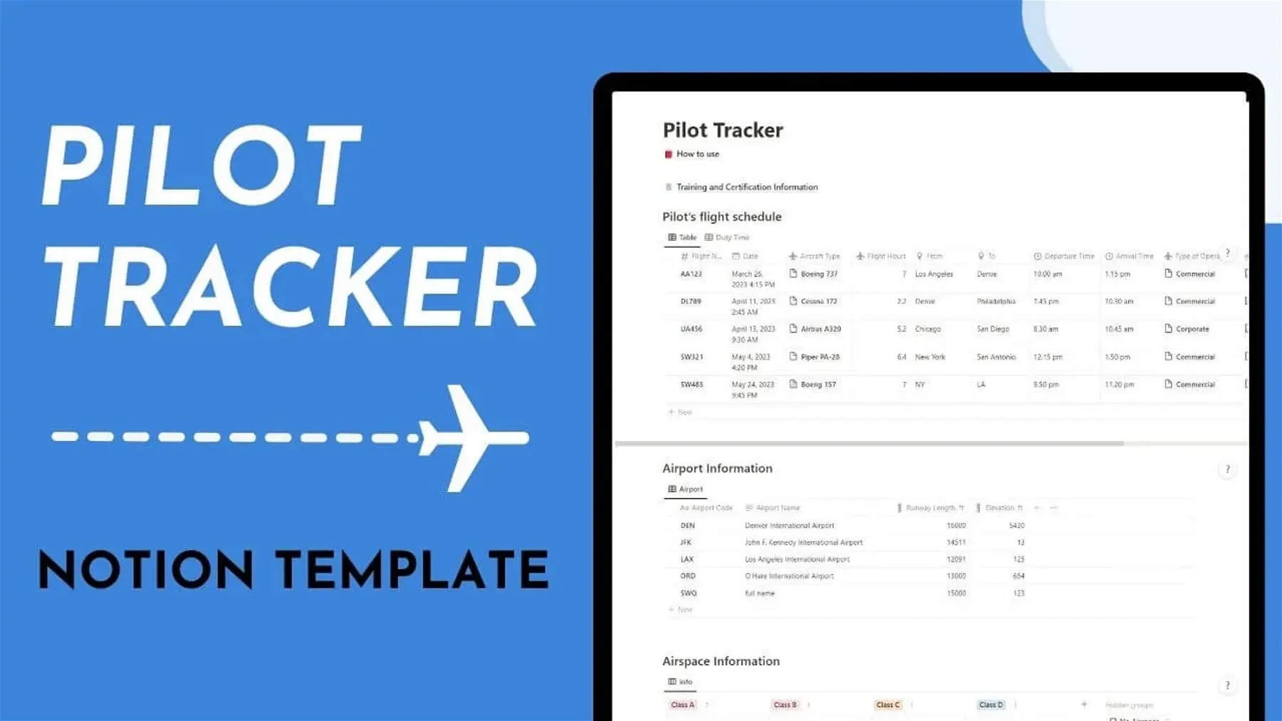 Notion Pilot Tracker