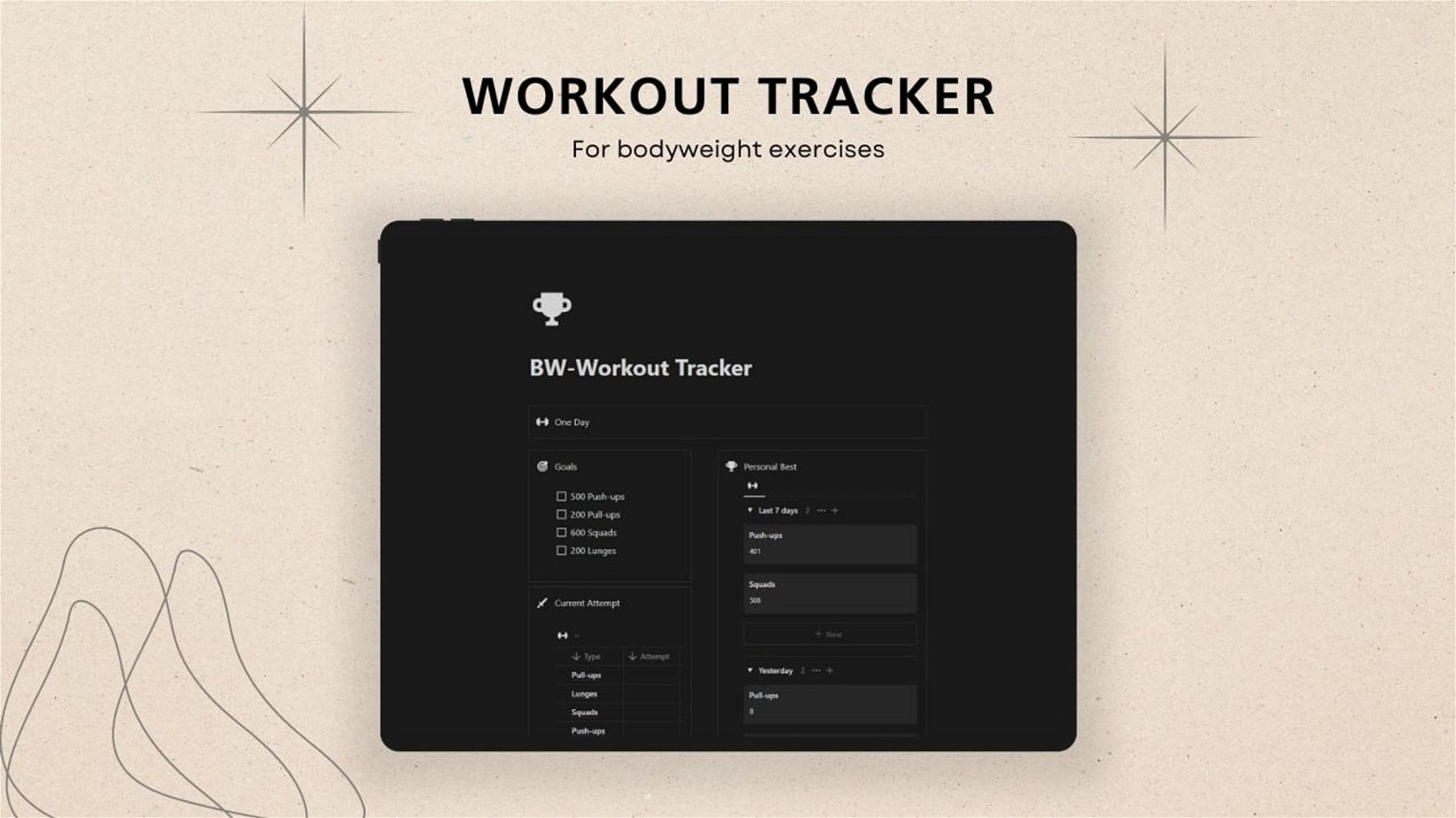 BW-Workout Tracker - Achieve Your Bodyweight Exercise Goals 🏆
