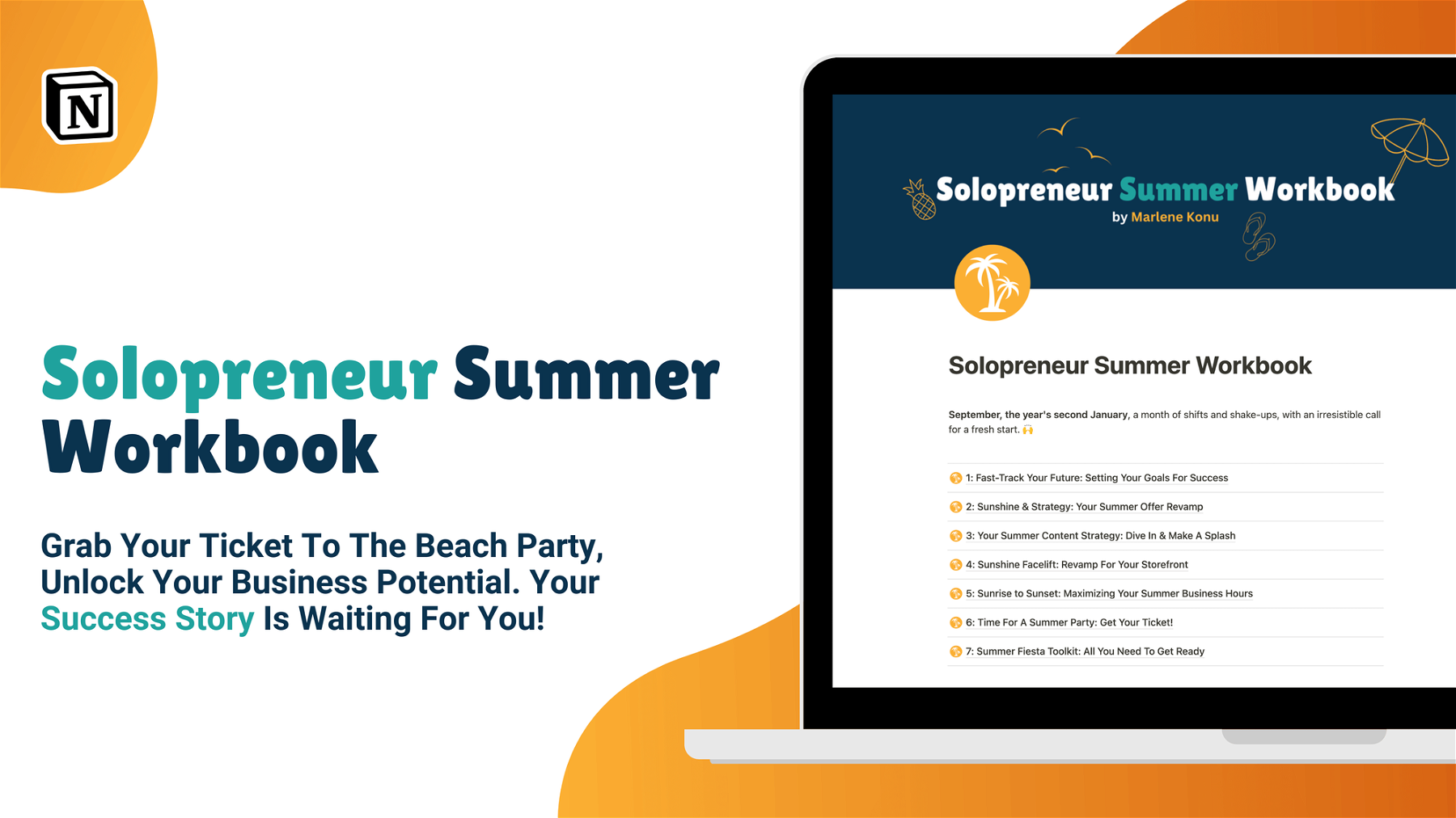Solopreneur Summer Workbook ðŸŒ´