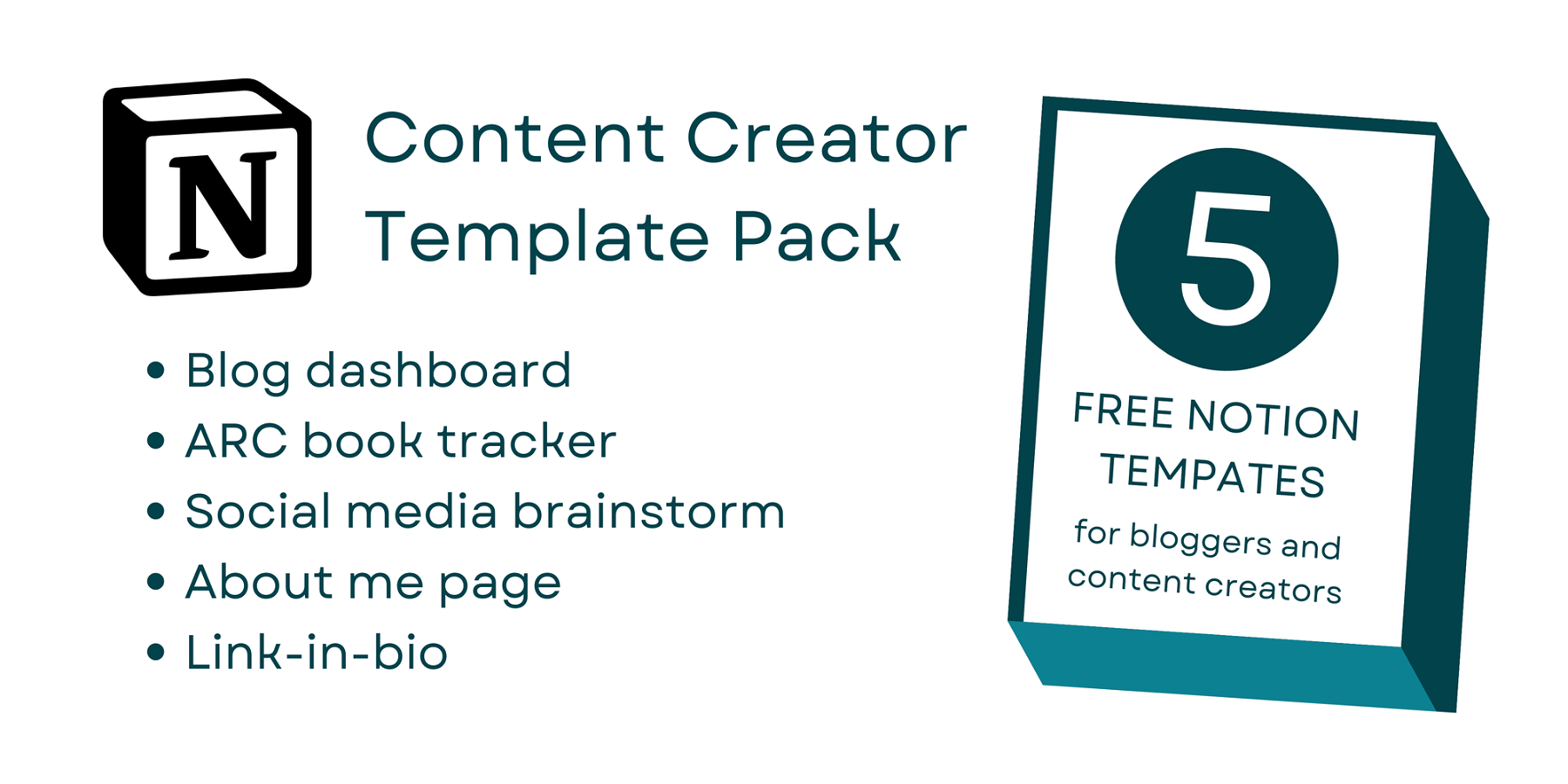 Content Creator Notion Template Pack | 5 Free Templates