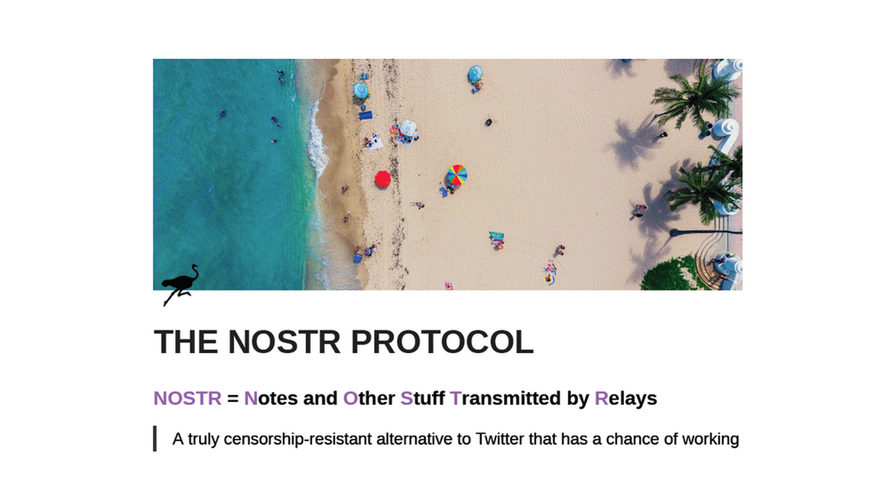 The NOSTR protocol