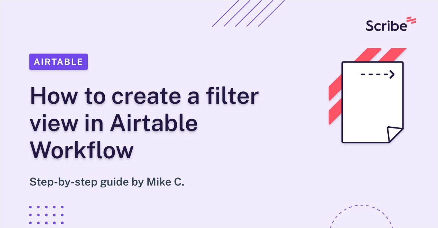 How to create a filter view in Airtable Workflow | Scribe