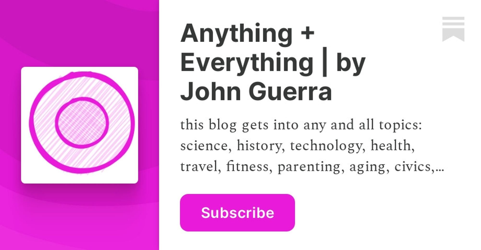 Everything  | by John Guerra | Substack