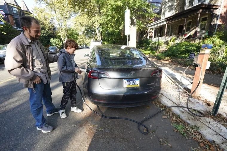Extension cords across sidewalks: Charging an electric vehicle in Philly is a challenge
