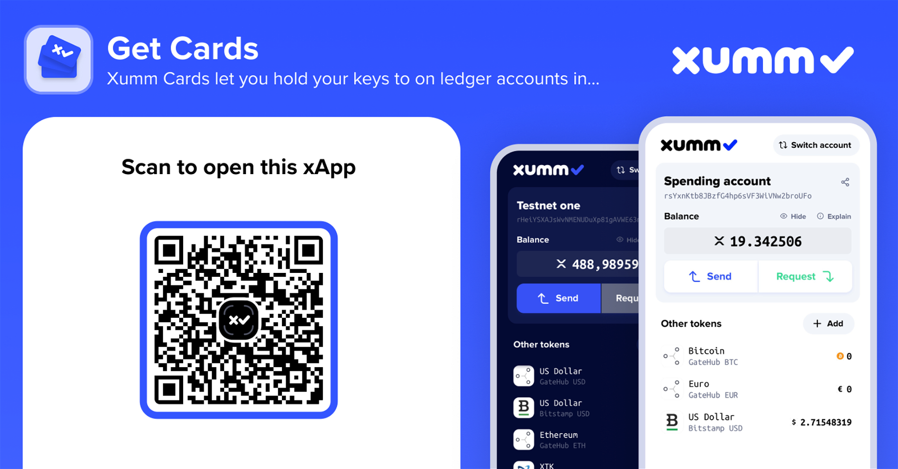 Open Xumm xApp: Get Cards